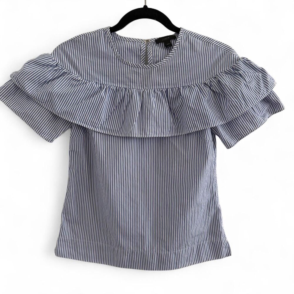 Jcrew Women's Blue and Purple Blouse